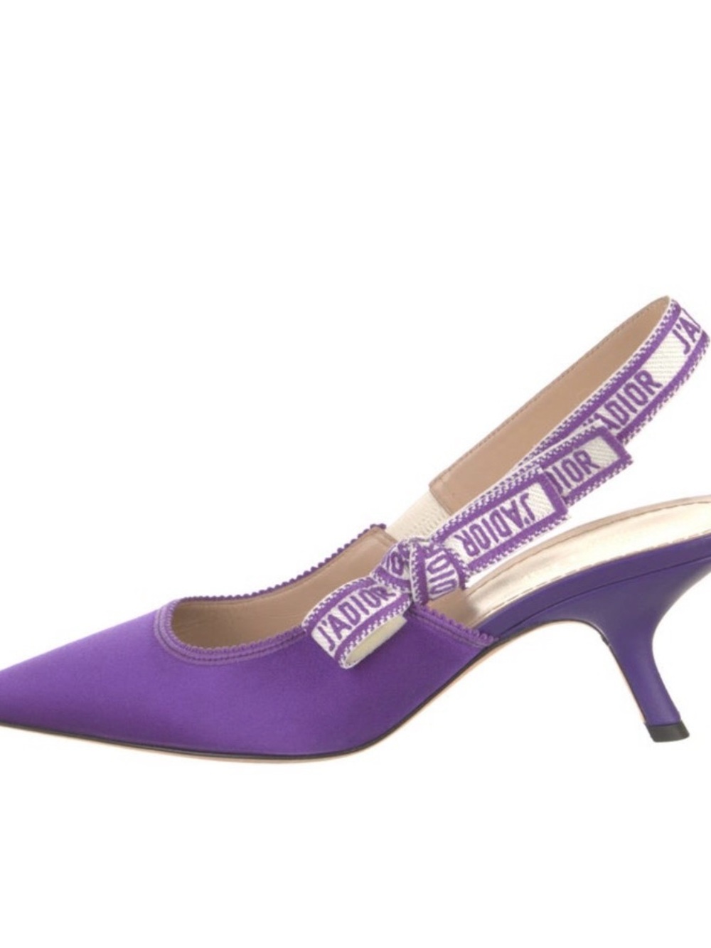 Dior Violet J'Adior Slingback Kitten Heel
